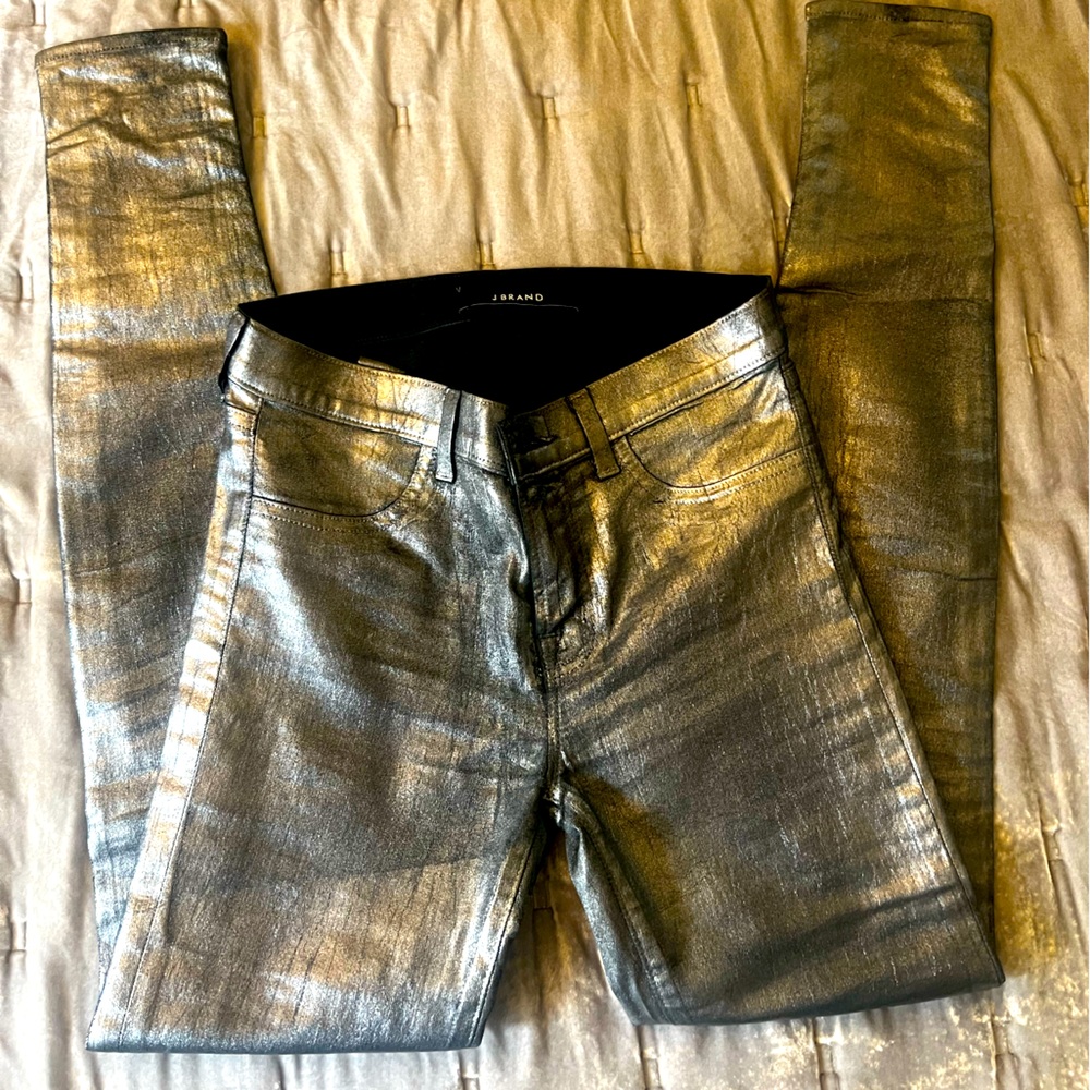 J Brand silver, pewter, size 26